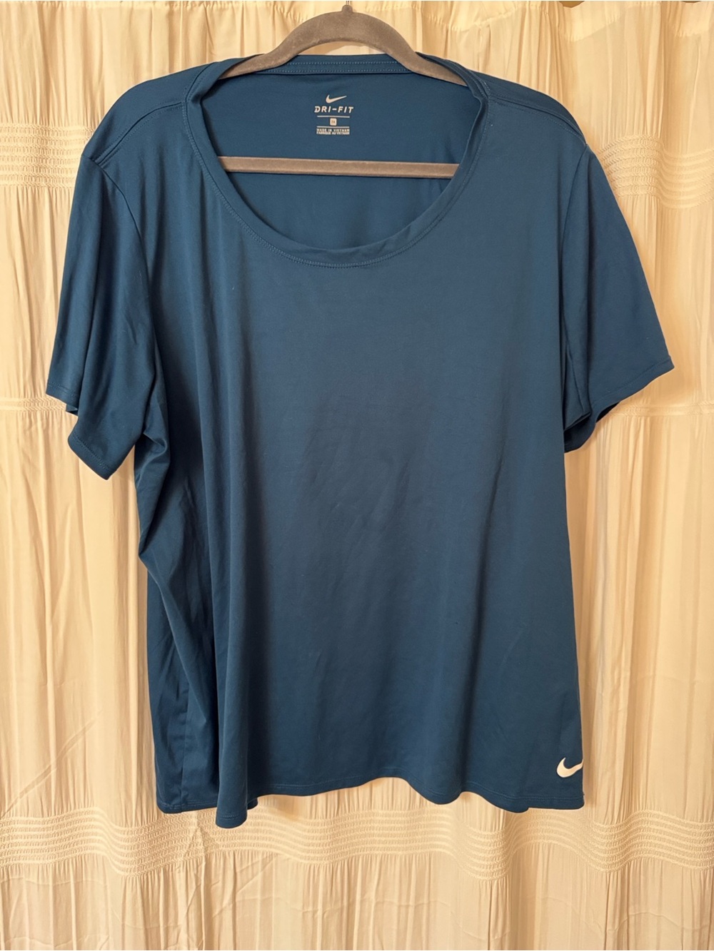 Nike Dri-FIT Short Sleeve Tee in Dark Teal Blue/Green
